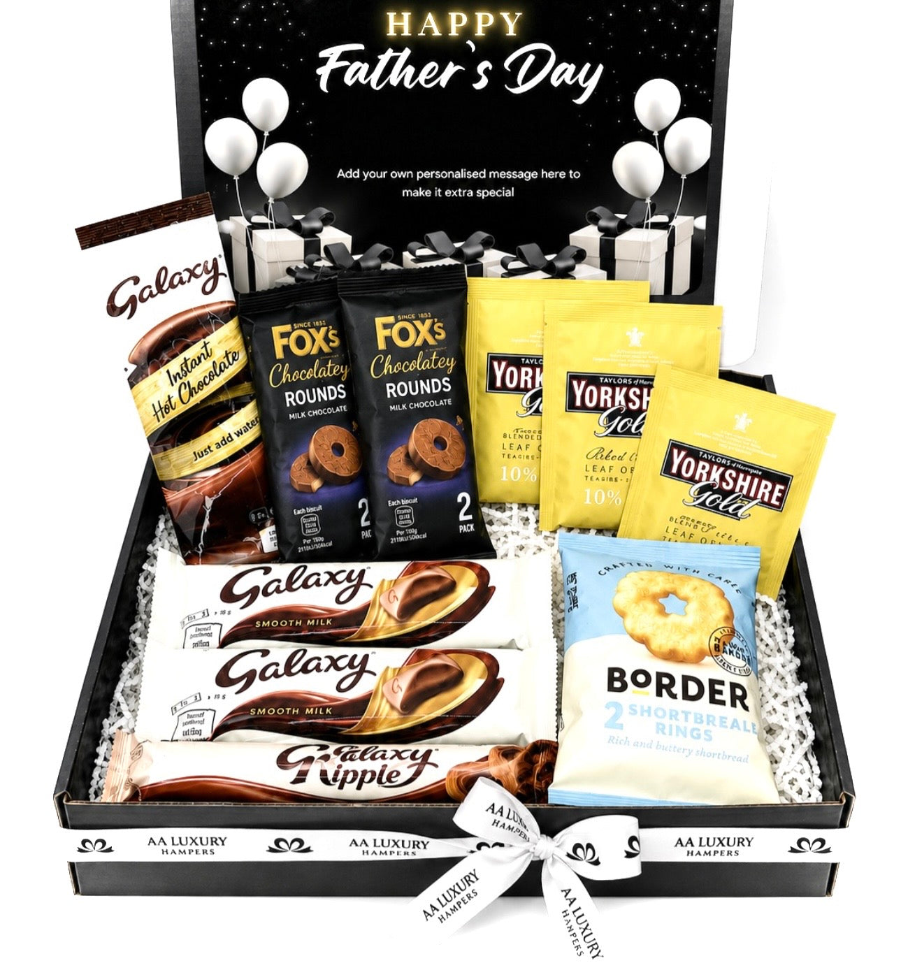 Personalised Father's Day Chocolate & Tea Gift