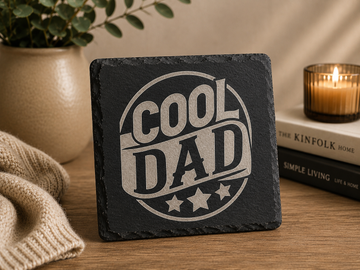 Cool Dad Slate Coaster