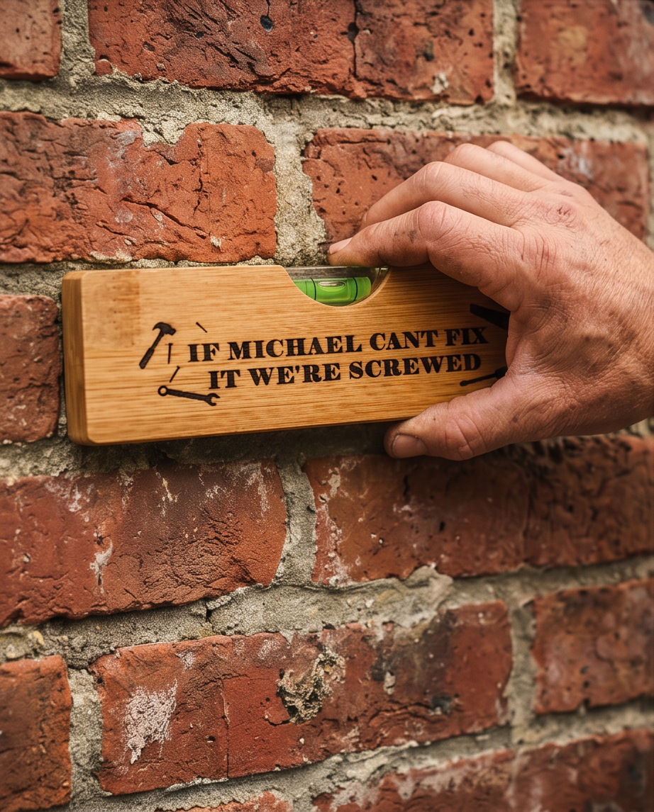 Personalised 2-in-1 Bottle Opener & Spirit Level