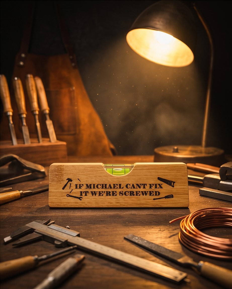 Personalised 2-in-1 Bottle Opener & Spirit Level