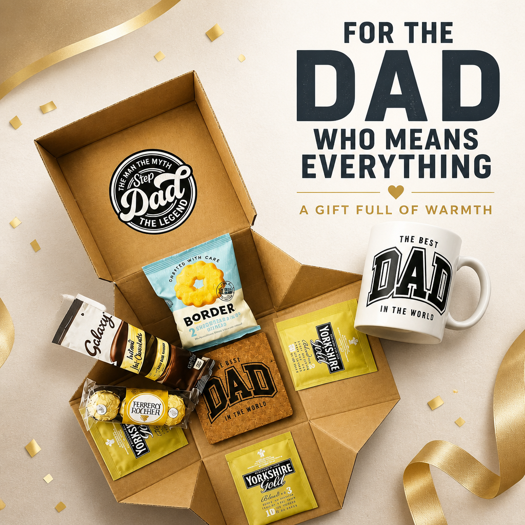 Personalised Pop Open Gift Box For Him | Dad Gift Box | Birthday Gift Hamper | Surprise Box | Fathers Day Gift