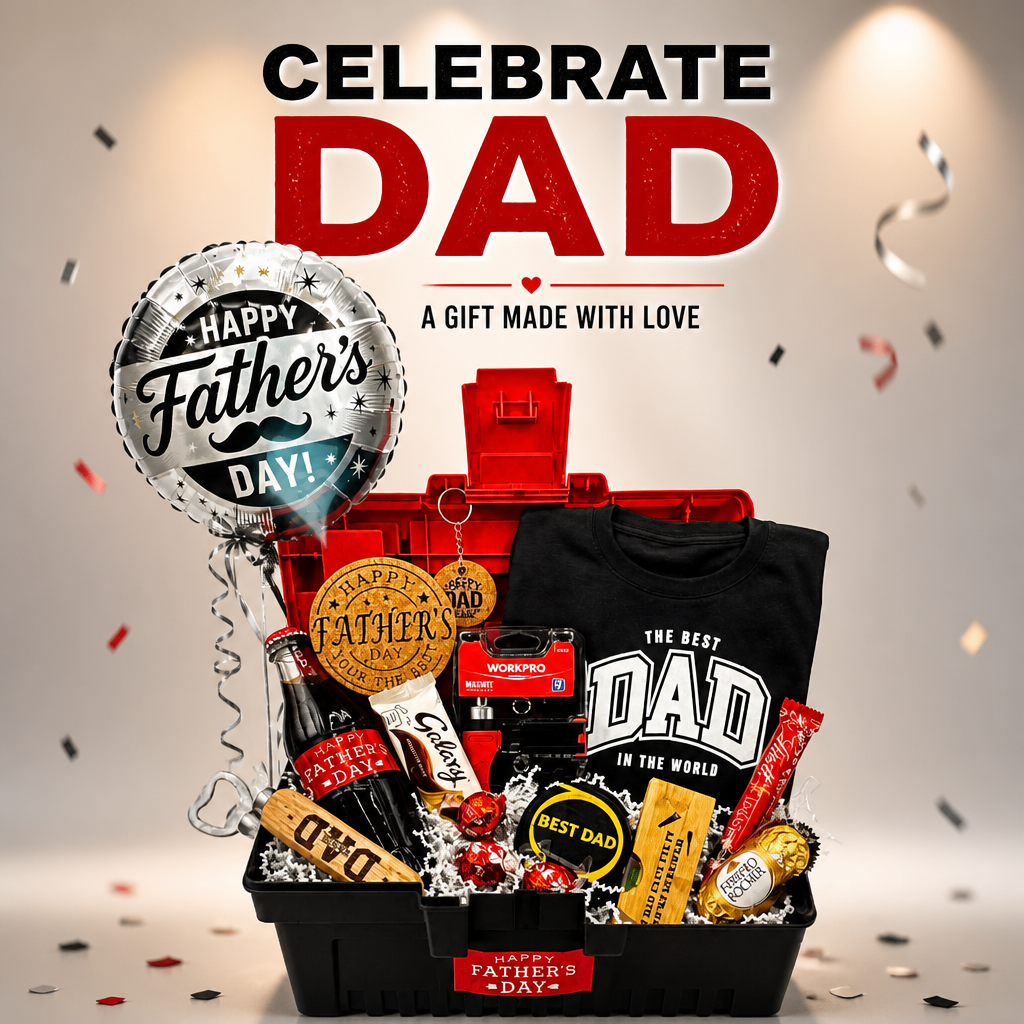 Personalised Engraved Toolbox Gift for Dad | Custom Father's Day Keepsake Box