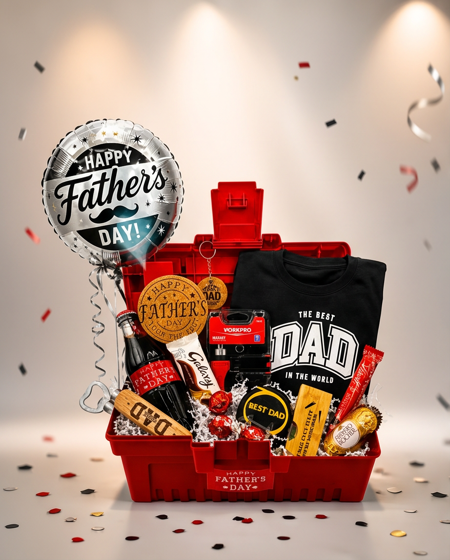 Personalised Engraved Toolbox Gift for Dad | Custom Father's Day Keepsake Box
