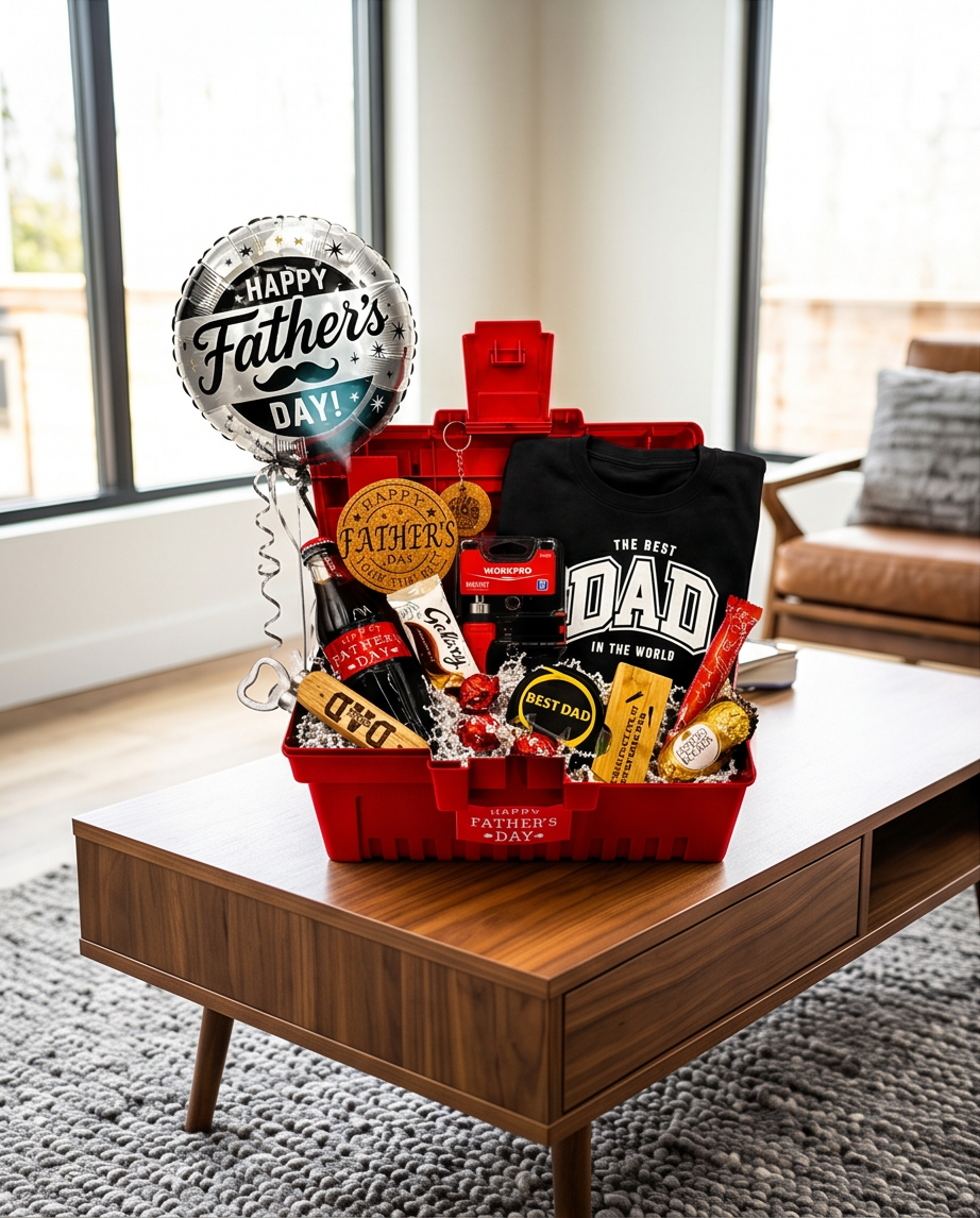 Personalised Engraved Toolbox Gift for Dad | Custom Father's Day Keepsake Box